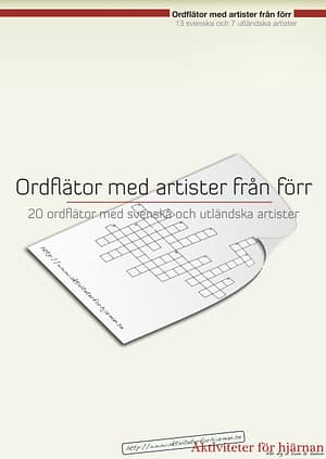 ordflator med artister
