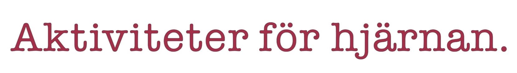 aktiviteter-for-hjarnan